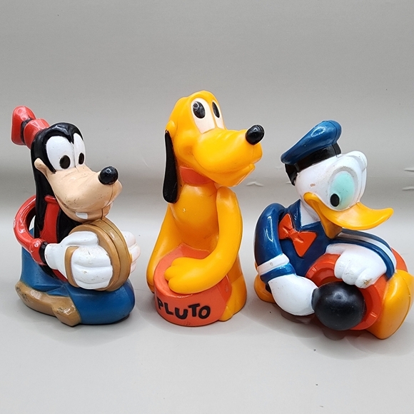 Disney Other - 1988 Pluto Goofy Donald 3" from Candy Gumball Dispenser Vintage Disney